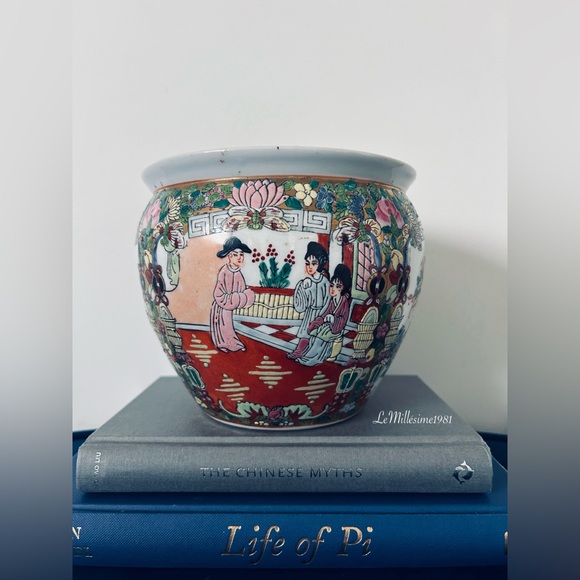 Rose Medaillon Other - Vintage Chinese Porcelain Fish bowl | Jardiniere | Famille Rose |